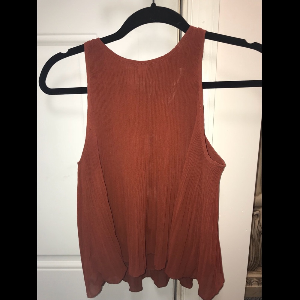 Burnt orange tank top size S
